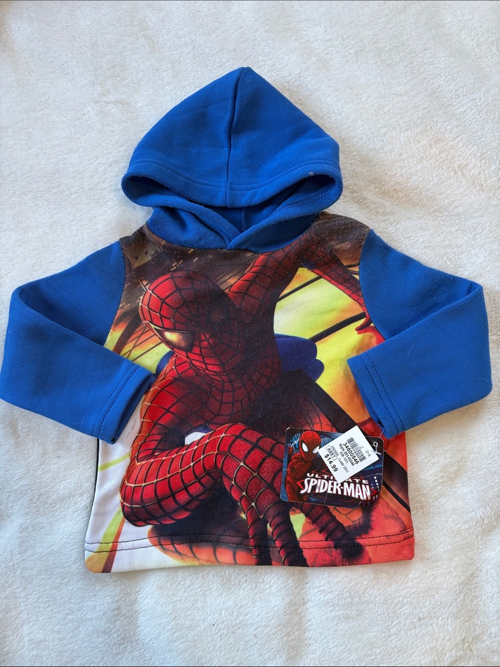 Marvel Spider-Man Blue & Red Kids Hoodie